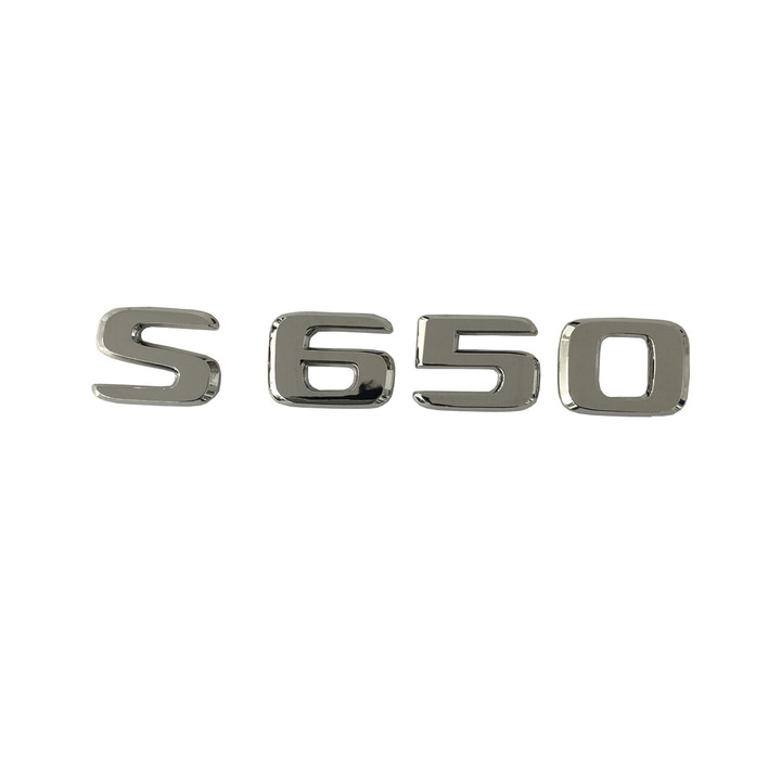 Decal tem chữ S650 dán đuôi xe ô tô Maybach trang trí