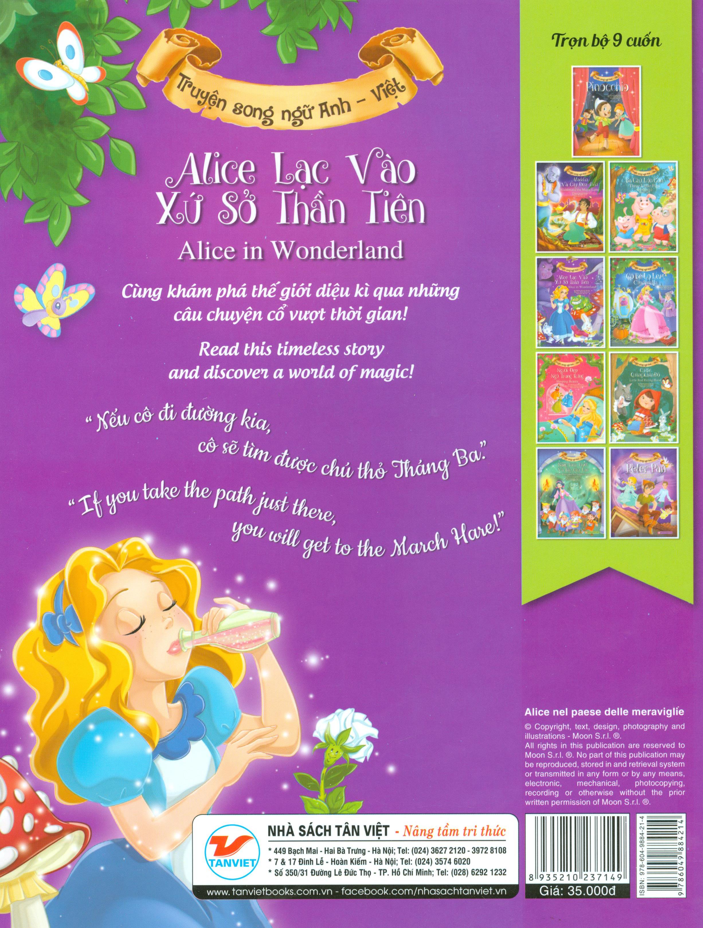 Alice Lạc Vào Xứ Sở Thần Tiên (Song Ngữ Anh - Việt)