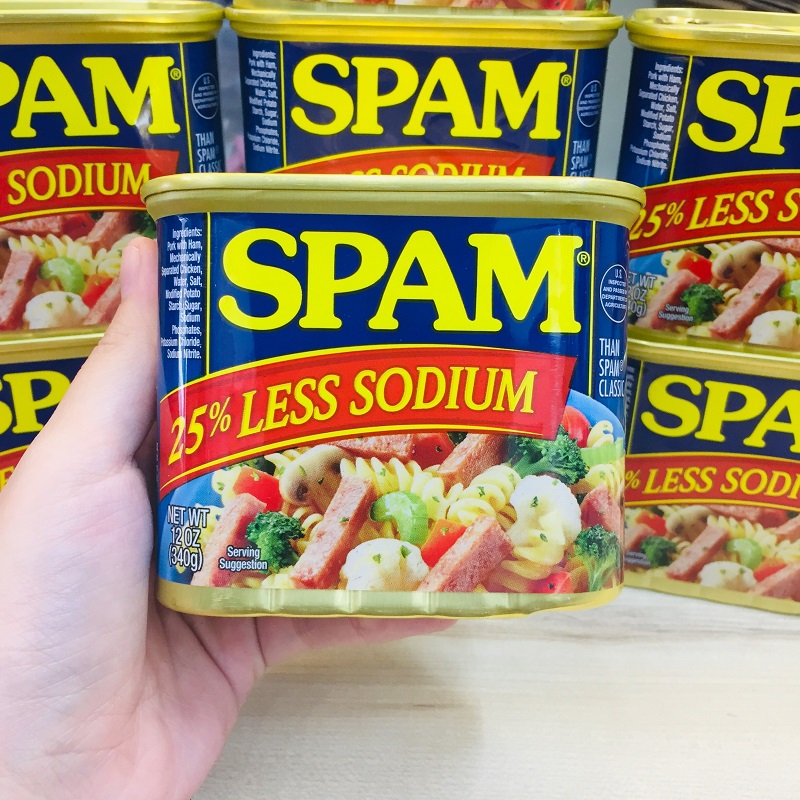 [Chính hãng] Thịt Hộp Mỹ Spam 25% Less Sodium - 340g
