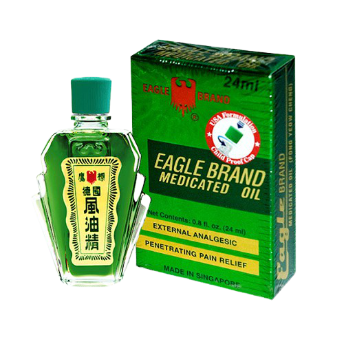 Dầu Gió Con Ó Eagle Brand 24ml hàng Mỹ (con ó trắng, con ó vàng, con ó xanh)