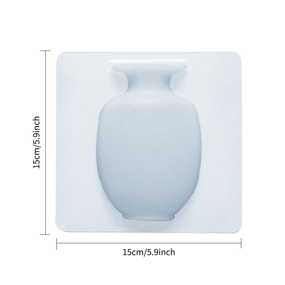 Bình hoa dán tường, dán kính bằng SIlicon