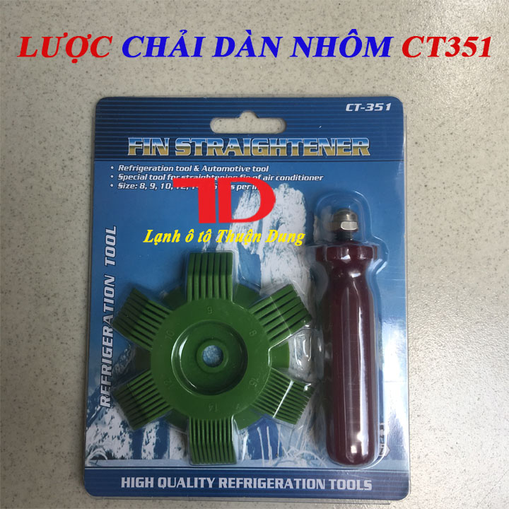 Lược nắn tản nhiệt điều hòa tròn, lược chải dàn nhôm ct351,ct352 - Vật Tư Điện Lạnh Ô Tô Thuận Dung