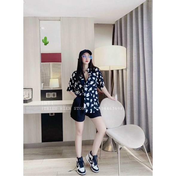 💥 Áo sơ mi bò sữa xịn xò chất Kate lụa , Size< 60kg