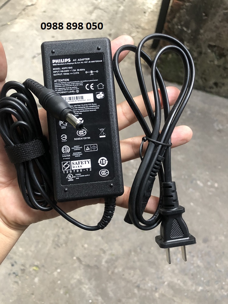 Dây nguồn màn hình aoc - philips 19v 2.37a
