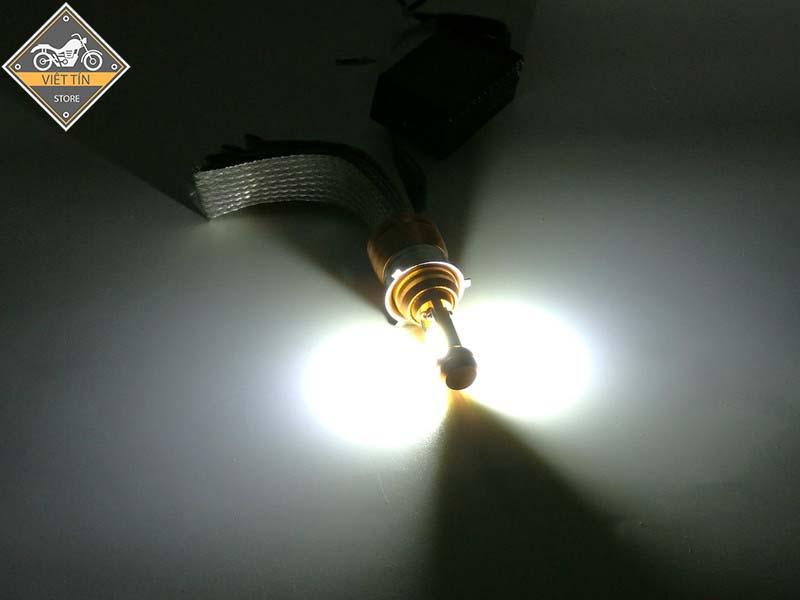 ĐÈN PHA LED CYT 2 TIM LED TRẮNG KC13 M5 (dùng điện acquy 12v) - Việt Tín