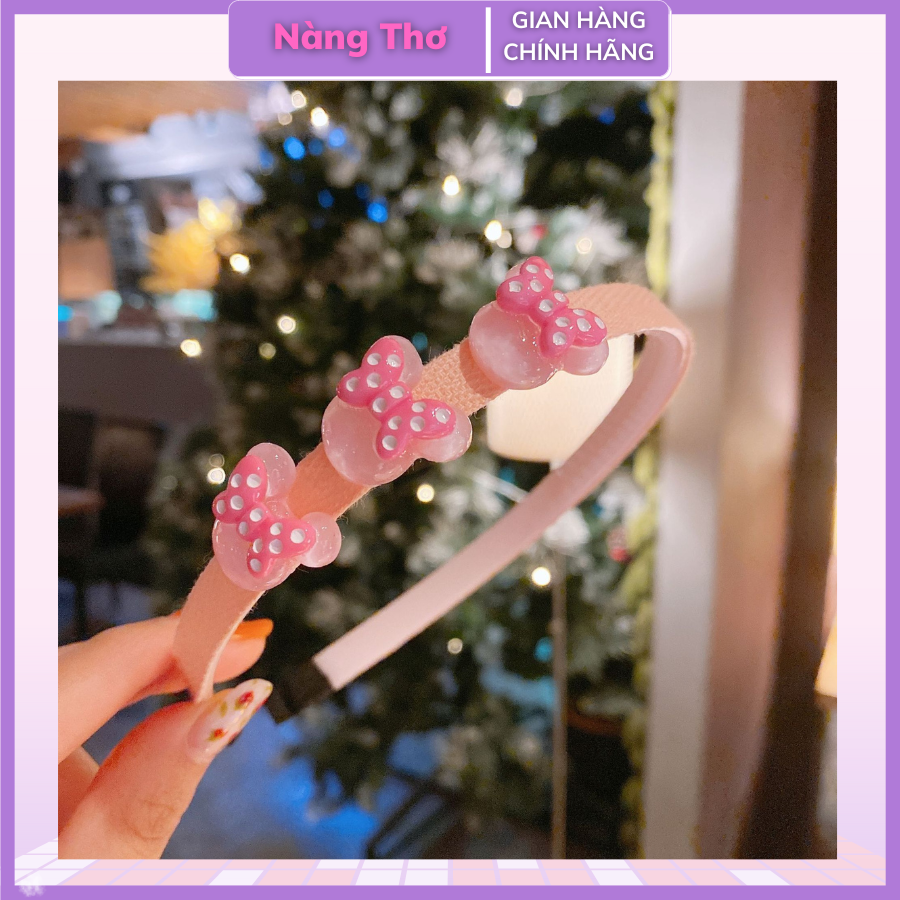 Bờm/Cài Tóc Cho Bé Đính Hoa Xinh Xắn Đáng Yêu