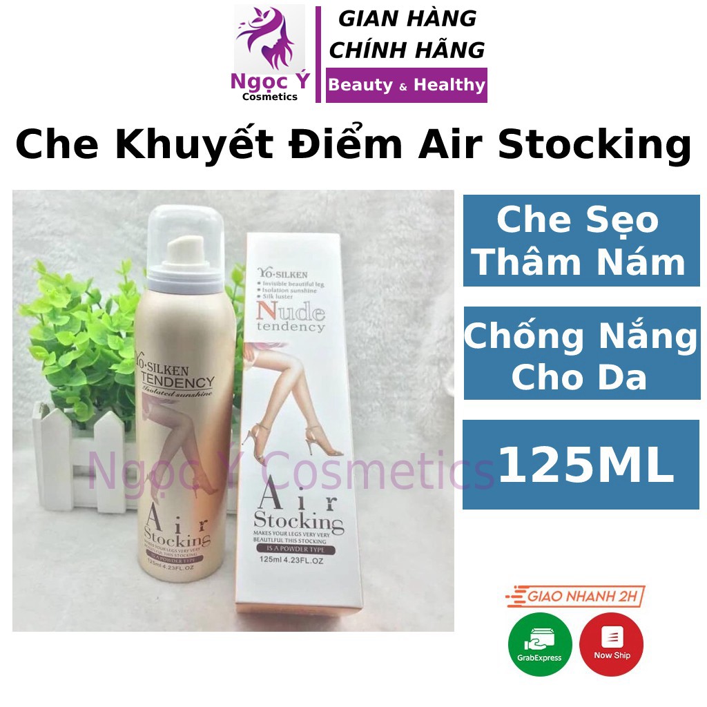 Kem che khuyết điểm tất phun Air Stocking 125ml che sẹo khuyết điểm lưng