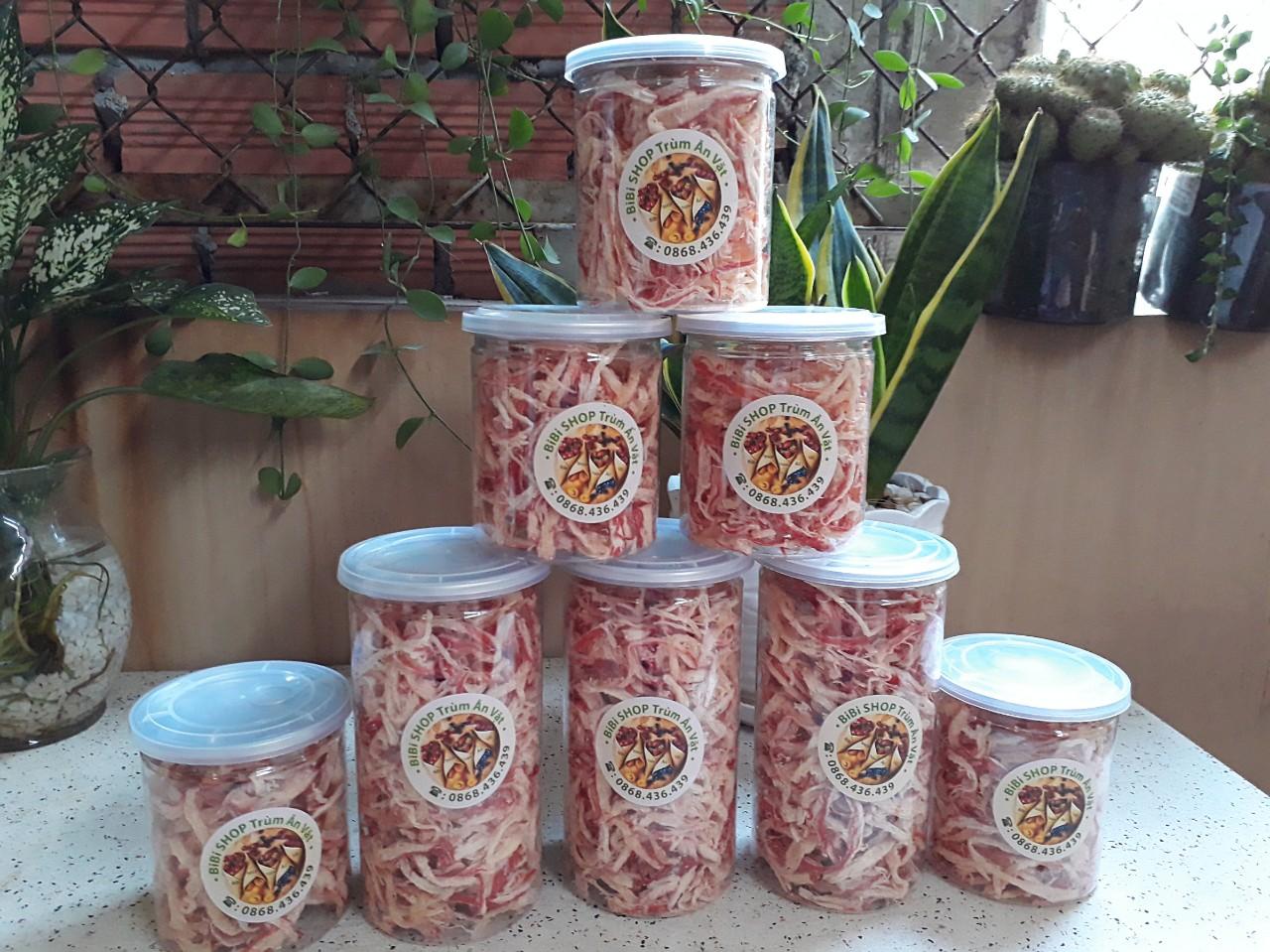 [HCM]Mực xé sợi hấp nước dừa hũ 250gram