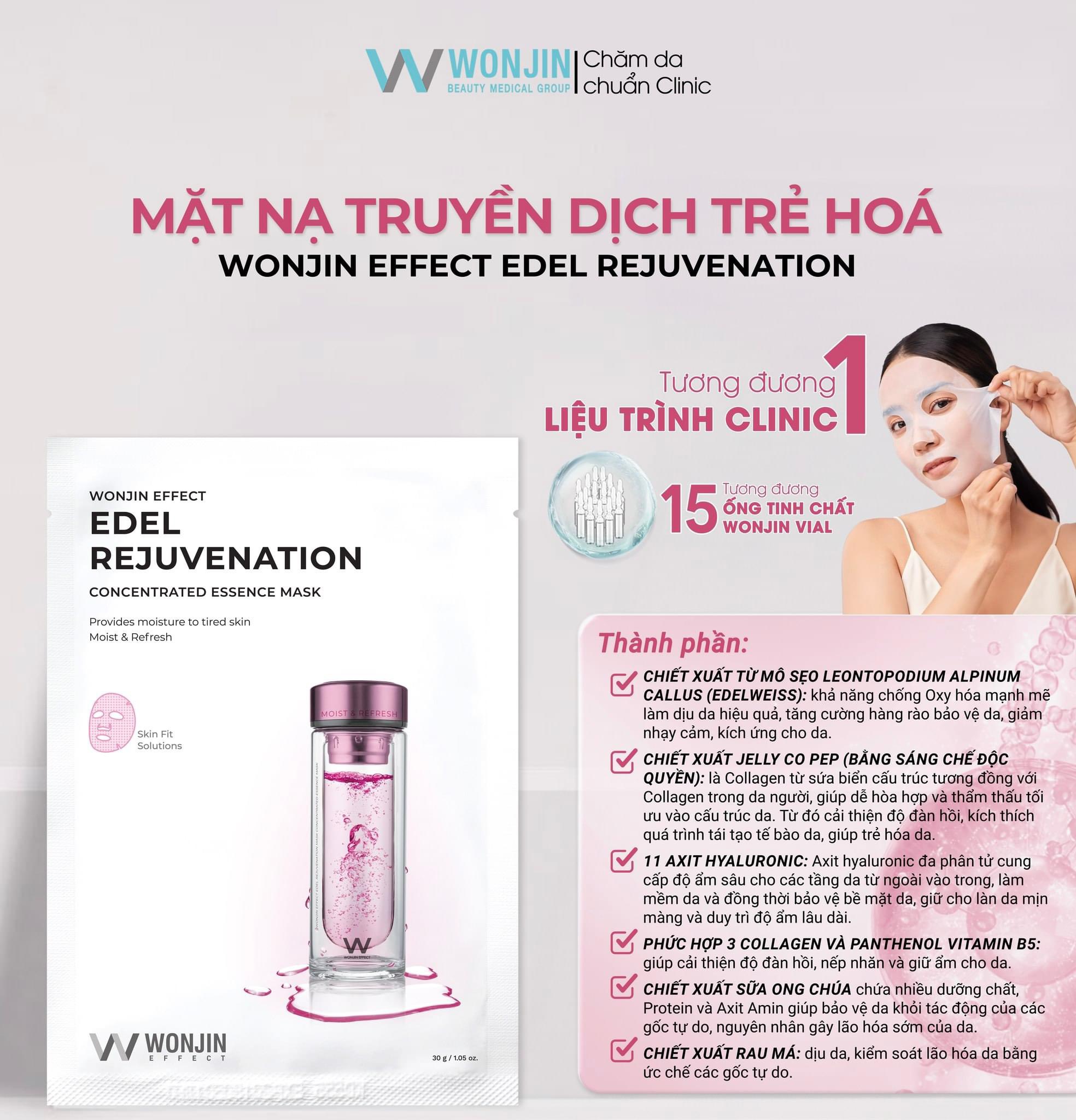 Mặt Nạ Wonjin Effect Concentrated Essence Mask 30g