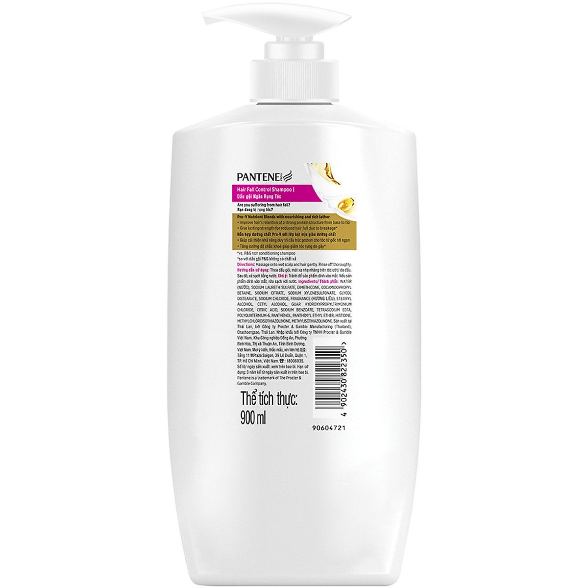 [HCM]Dầu gội Pantene ngăn rụng tóc 900ml (Mẫu Mới Date 2025)