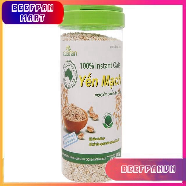 >> SO SÁNH GIÁ YẾN MẠCH NGUYÊN CHẤT XUÂN AN HŨ 800G | Shopee Lazada Sendo Tiki 66 Yến mạch nguyên chất ăn liền Xuân An hộp 800g| SỮA ĂN SÁNG| BÁNH ĂN SÁNG| BÁNH | BỘT YẾN MẠCH - BPMart