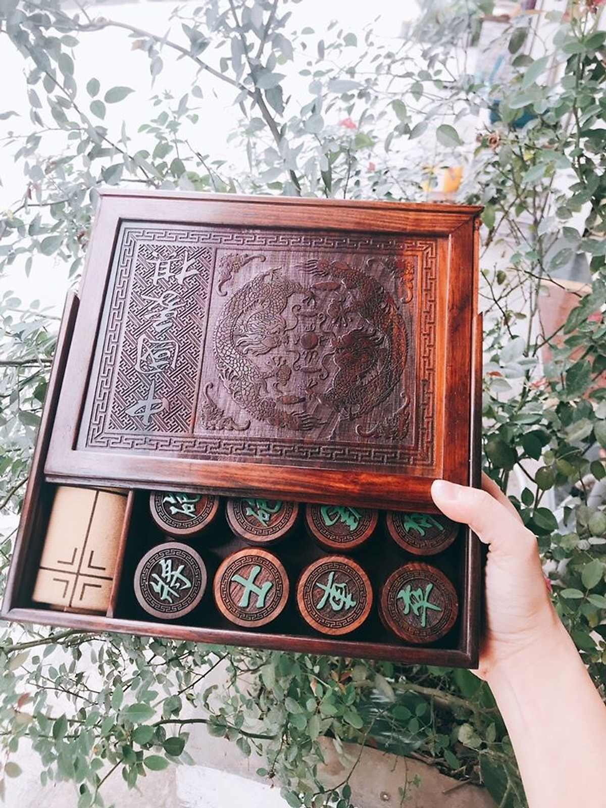 Bộ cờ tướng gỗ trắc cỡ lớn cao cấp