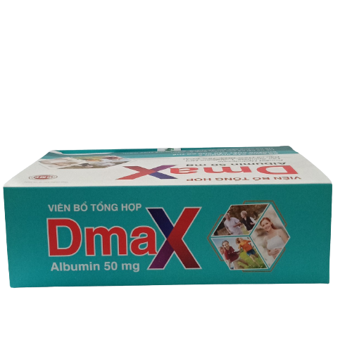 Bổ sung các vitamin và khoáng chất cho cơ thể - Hỗ trợ bồi bổ sức khỏe, giúp ăn ngon, nâng cao sức đề kháng - Viên Uống Bổ Tổng Hợp DMAX, hộp 60 viên