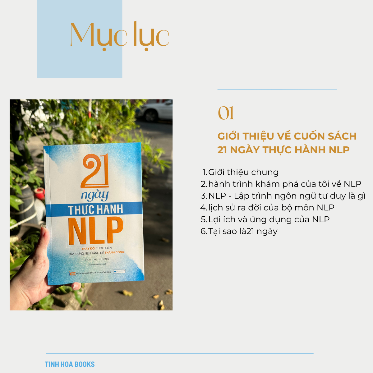 Sách 21 Ngày thực hành NLP (TB) Thay đổi thói quen xây dựng nền tảng thành công TINHHOABOOKS