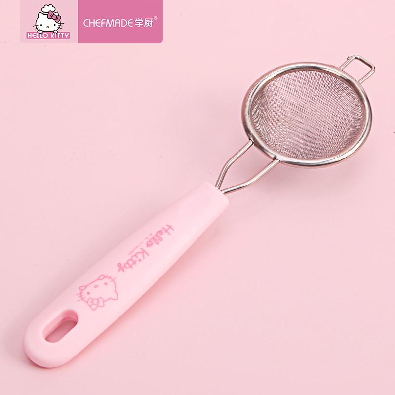 Hello Kitty (Hello Kitty) Được Ủy Quyền Chính Hãng Thép Không Rỉ Cầm Tay Rây Bột Chefmade Chef Made