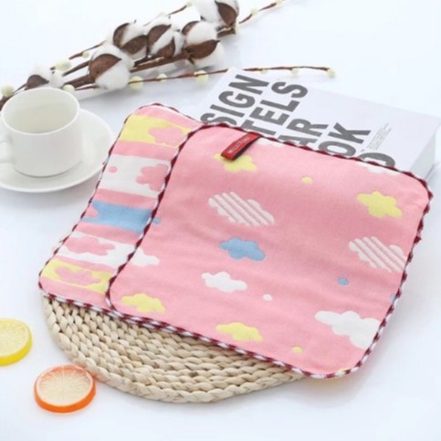 Khăn sữa lau mặt cotton sợi tre siêu mềm cho bé