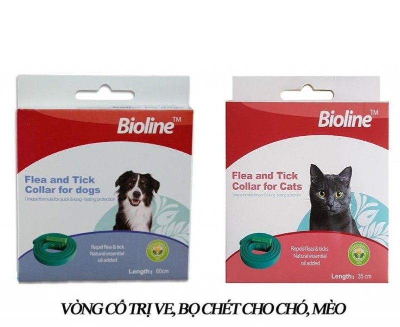 Vòng cổ chống ve rận cho chó mèo Bioline