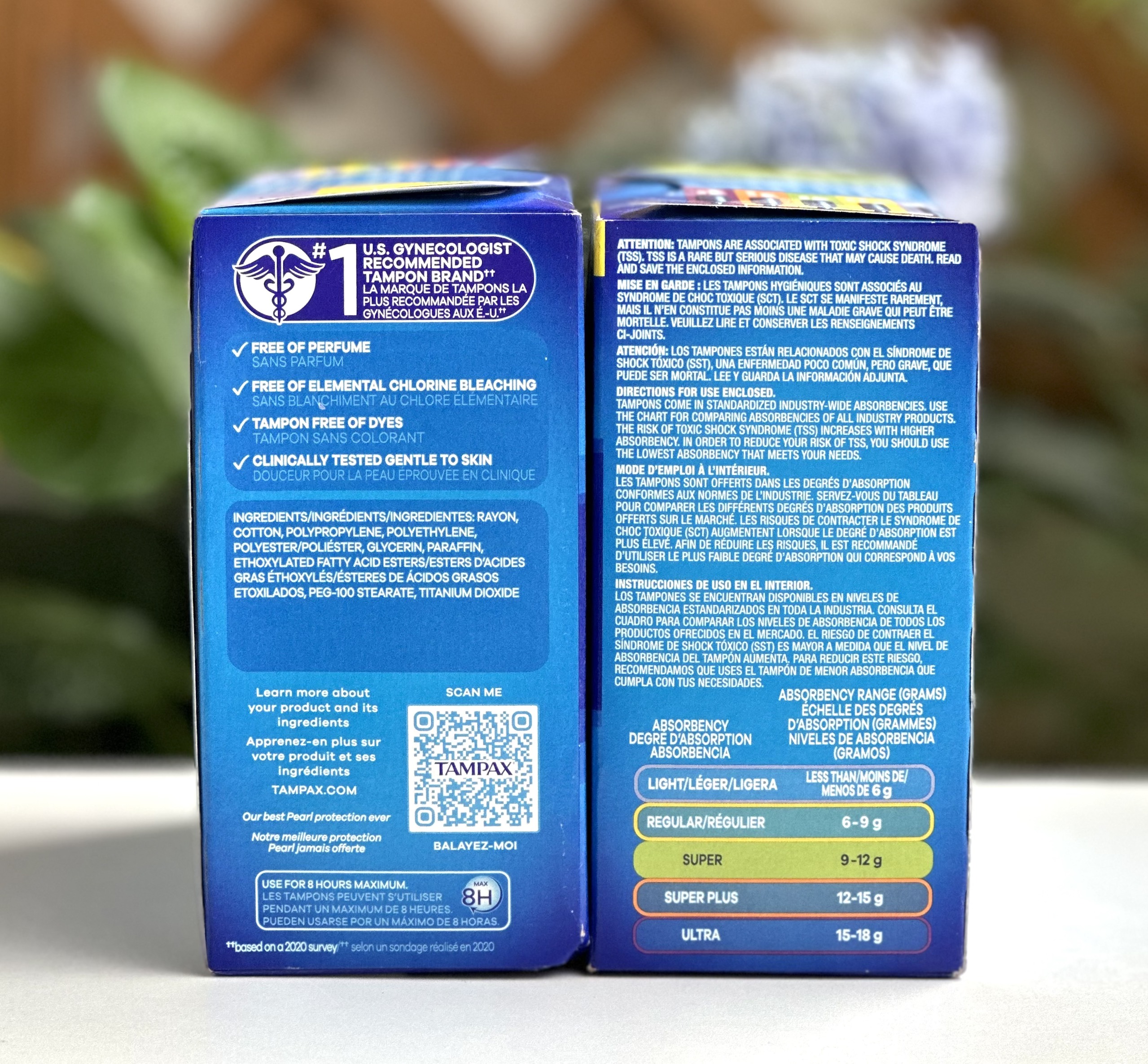 👉 Tampax Pearl Tampon Regular Absorbency 36 miếng