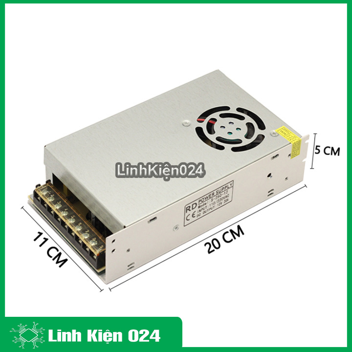Nguồn tổ ong đổi nguồn từ 220v về 12v 20a
