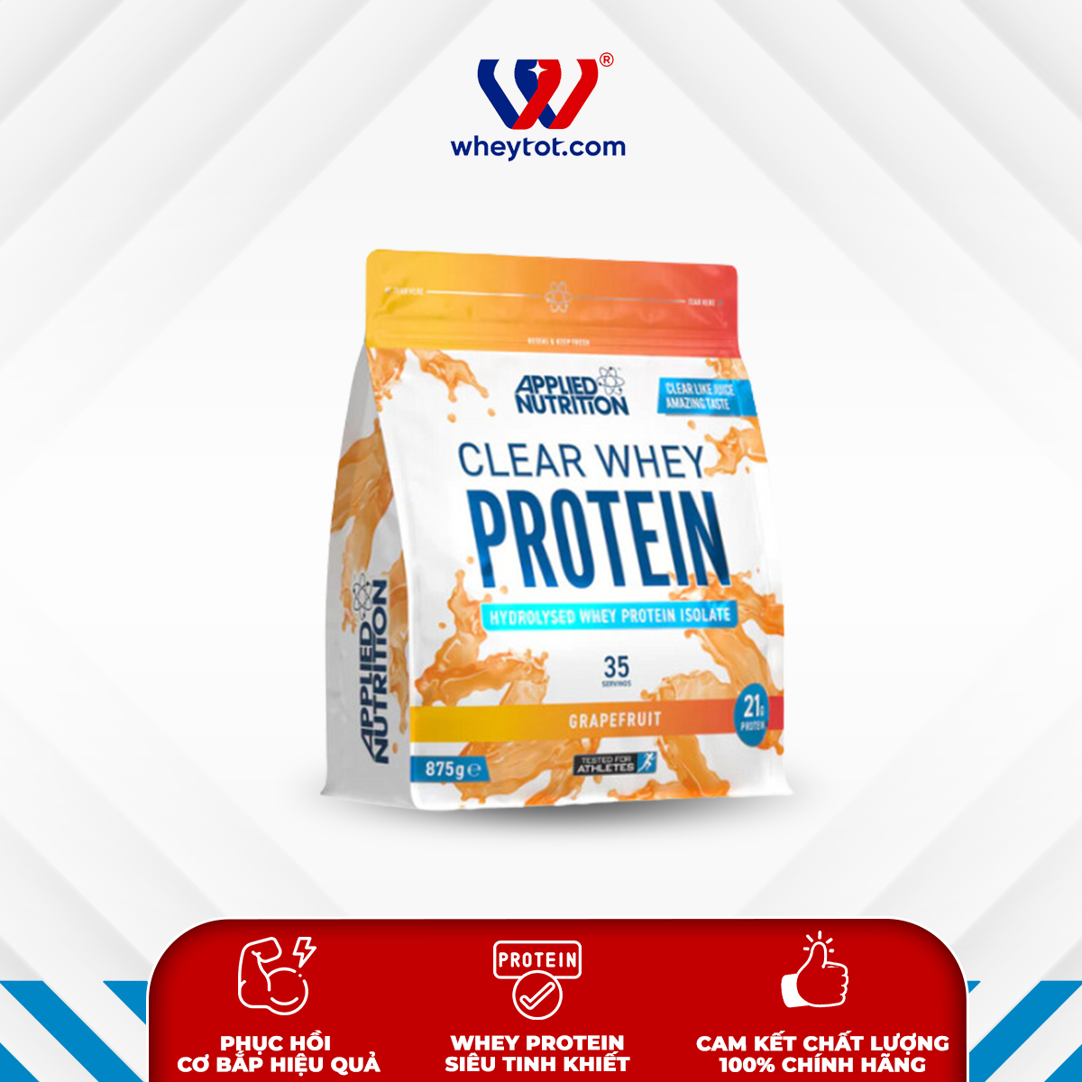 Applied Nutrition Clear Whey Protein 875g chính hãng