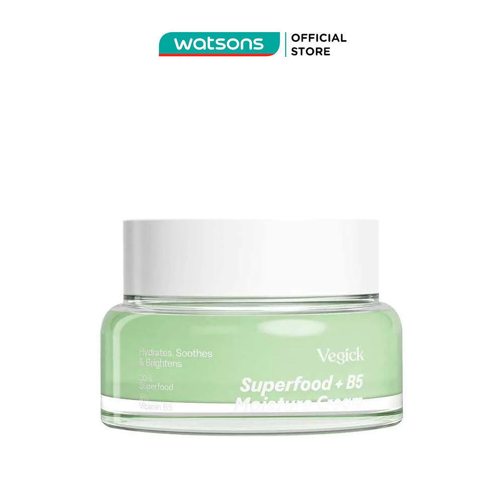 Kem Dưỡng Ẩm Thuần Chay Vegick Siêu Phục Hồi Da Nhạy Cảm Superfood + B5