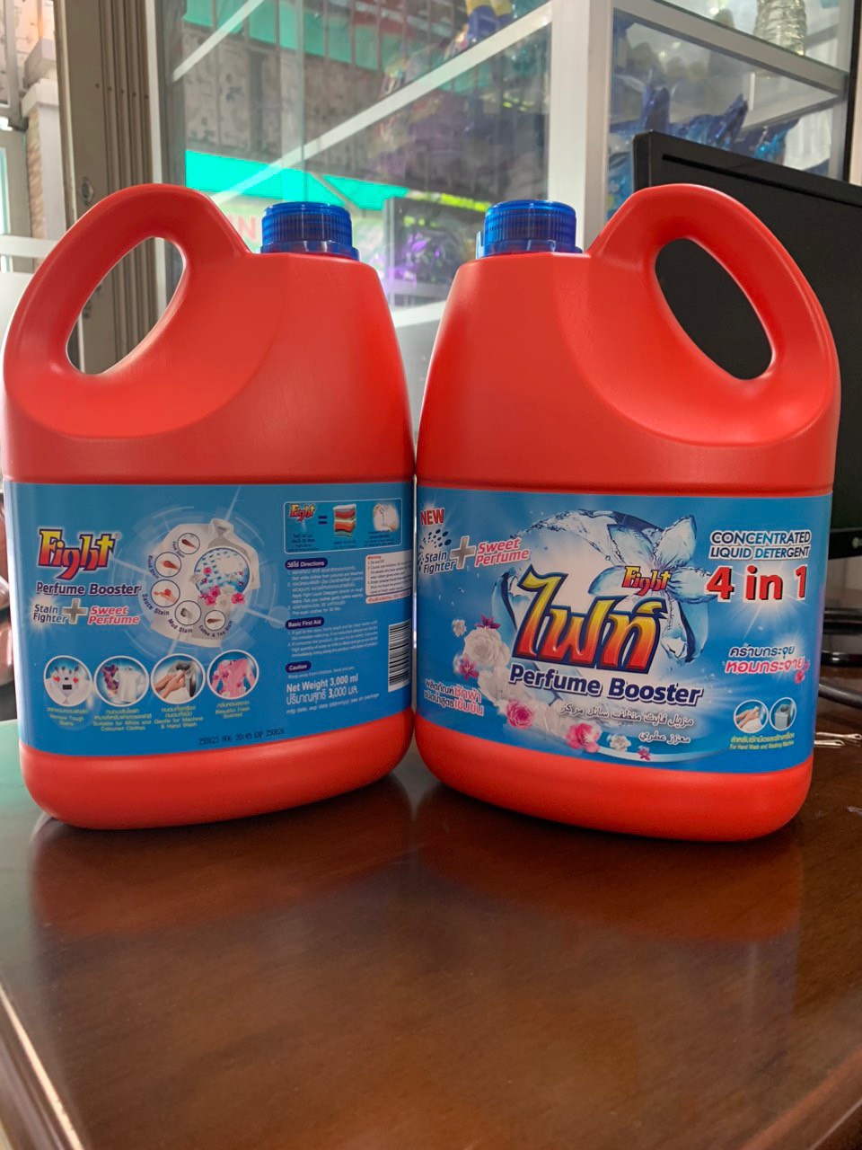 (SGT) Nước giặt Fight 4in1 Thái Lan 3000ml (nhãn Xanh)