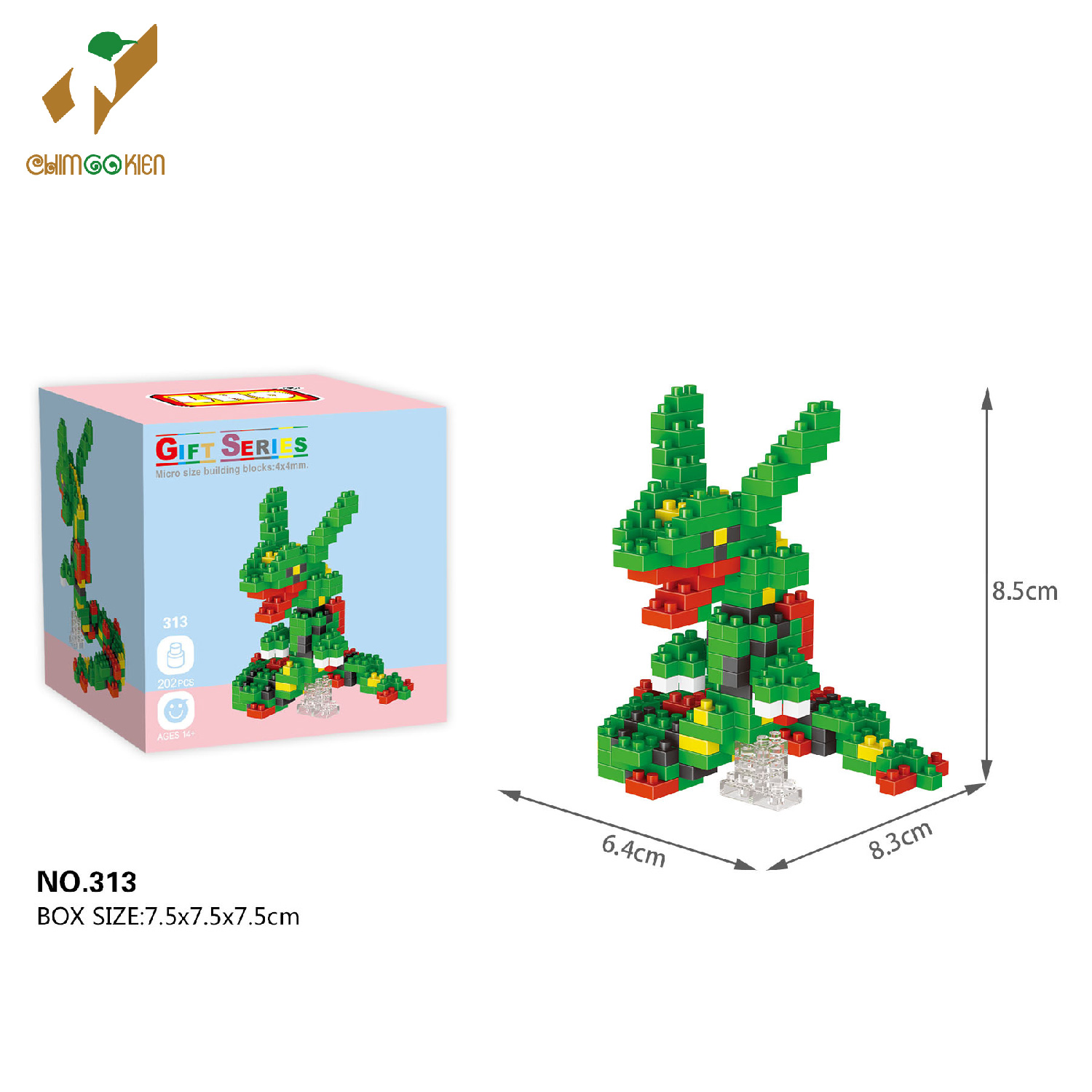 Bộ đồ chơi Lego xếp hình nhân vật Pokemon huyền thoại