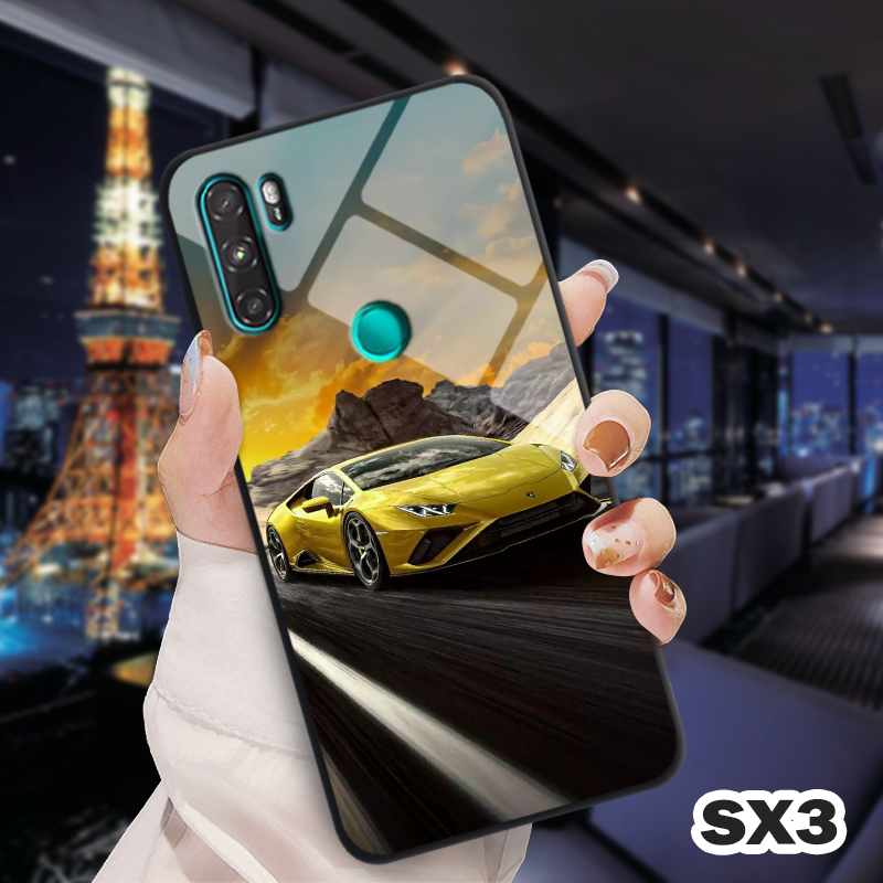 Ốp lưng VSMART ACTIVE 3 in 3D kính cường lực hình siêu xe