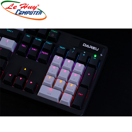 Bàn phím cơ DareU EK1280X BLACK-GREY MULTI LED (Blue Switch)