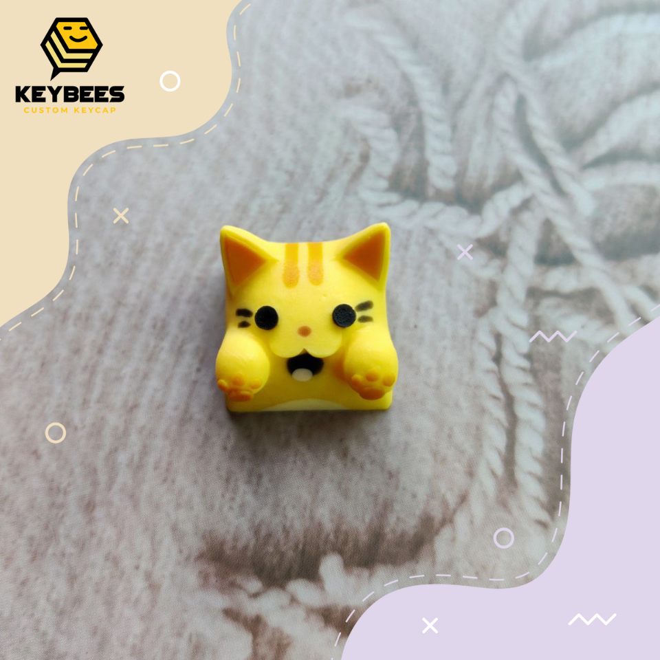 Artisan Keycap - Nút bàn phím cơ resin handmade Bongo Cat V2 (Nhiều Mẫu)