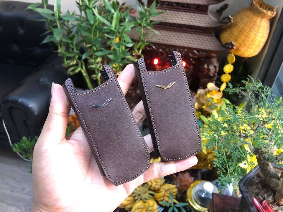 Bao da bò rút Vertu Ascent Ti + Ascent X