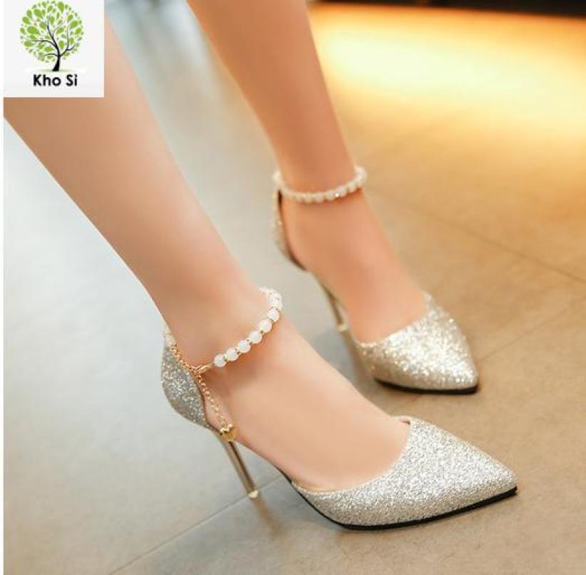 Giày CG bít mũi vòng ngọc 5p- CG-0322 giá rẻ