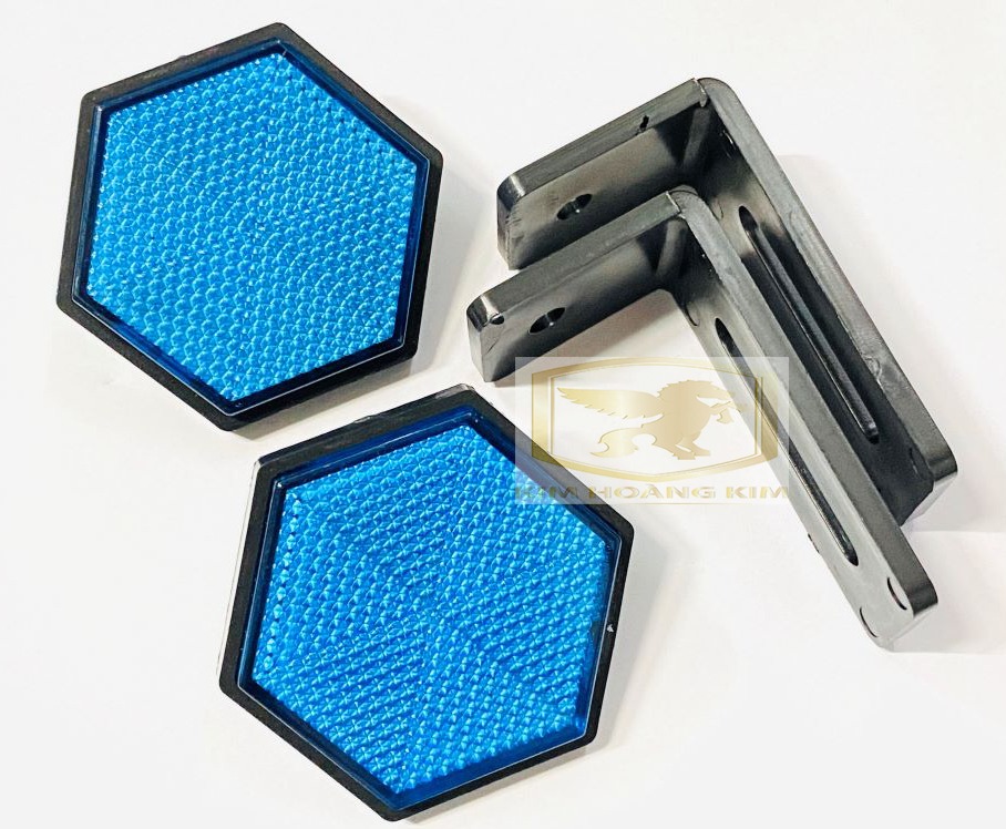 Mắt mèo lục giác 6 cạnh gắn biển số xe máy màu Xanh Dương siêu rẻ