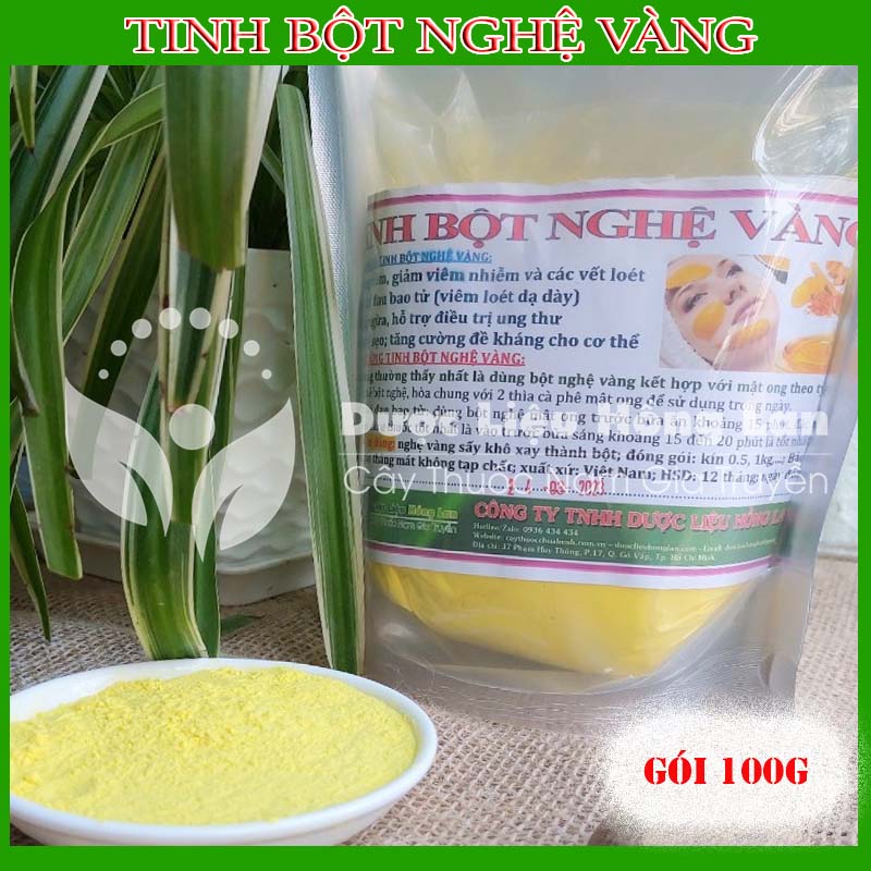 100g Tinh Bột Nghệ vàng nguyên chất