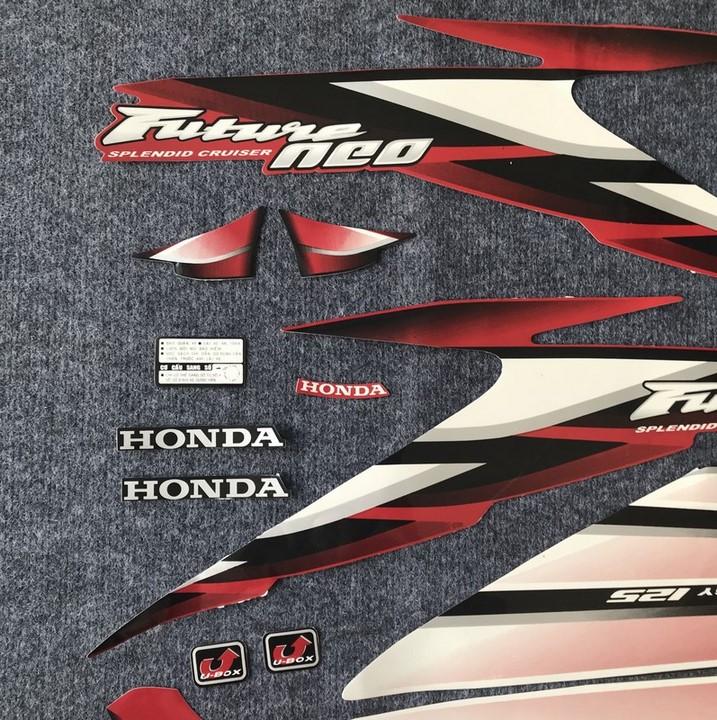 [HOT] BỘ TEM XE MÁY, TEM 3 LỚP, TEM RỜI DÀNH CHO XE HONDA FUTURE NEO HÀNG MỚI CỰC ĐẸP ( MÀU ĐỎ BẠC )