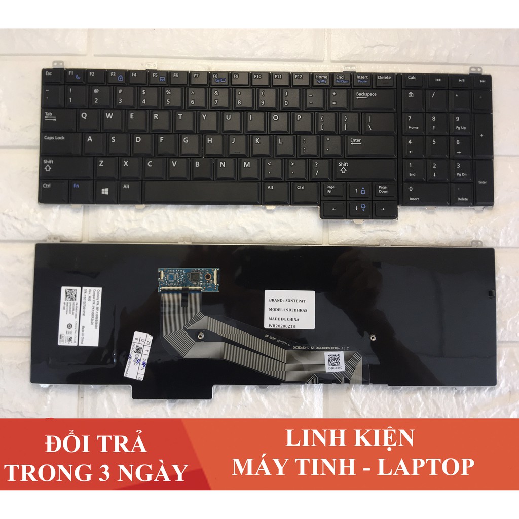 ❎ bàn phím dell latitude e5540 có mạch, không led ❎