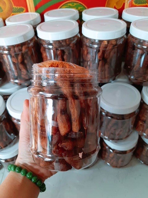 Me lào muối tôm hũ 500.gram