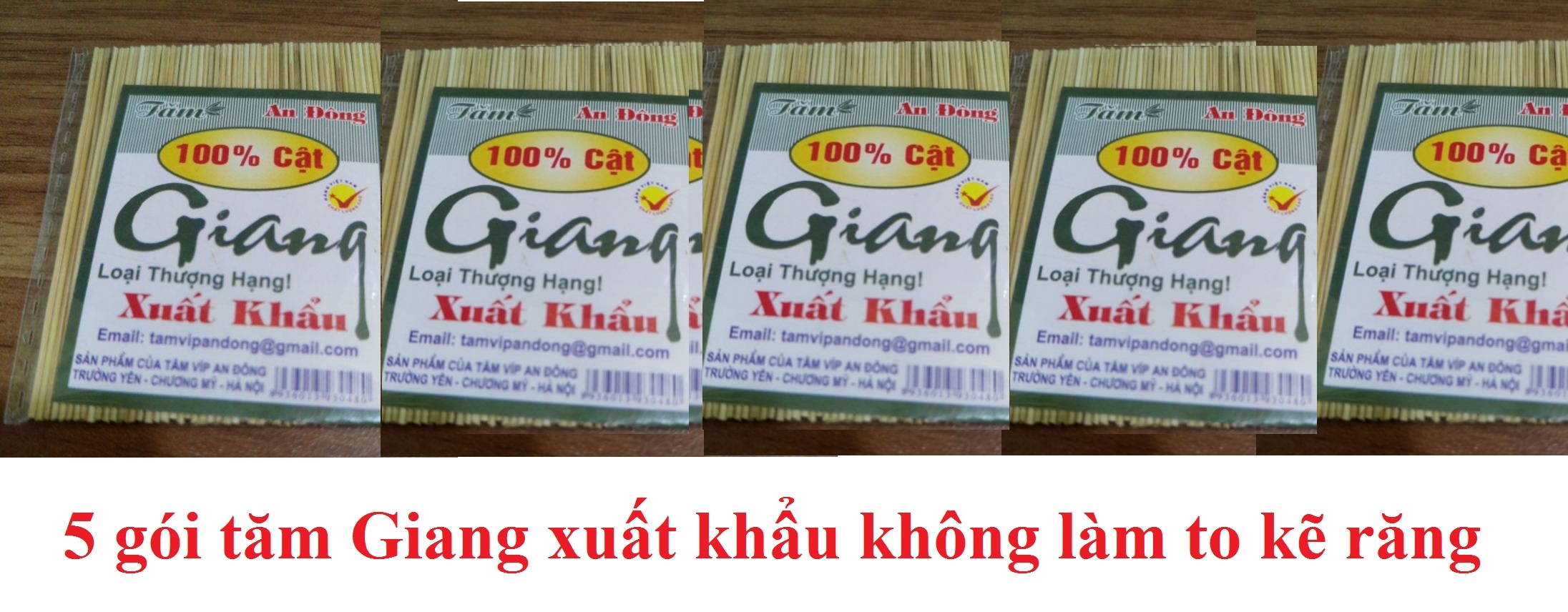 30 gói Tăm Giang cao cấp xuất khẩu