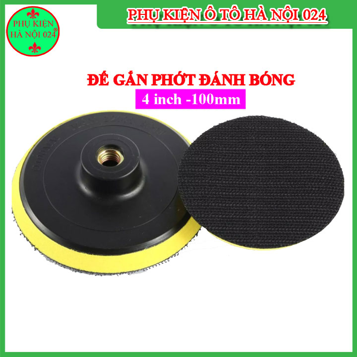 Bộ 5 đế gắn phớt đánh bóng loại 4 inch 100mm cao cấp