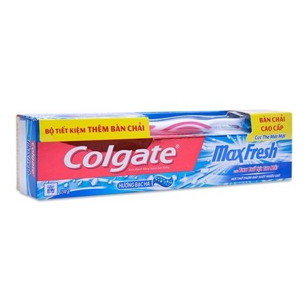[HCM]Kem Đánh Răng Colgate MaxFesh 230g tặng kèm bàn chải đánh răng