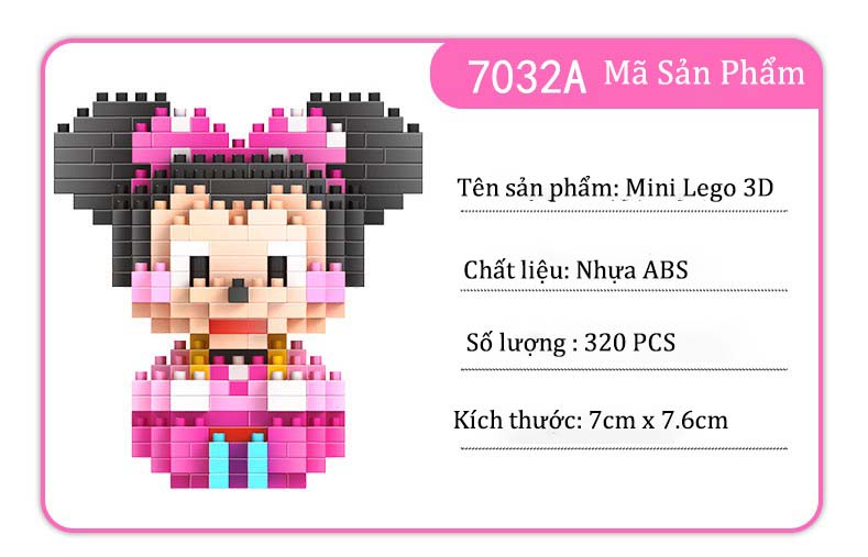Bộ đồ chơi lắp ráp lego hình thú
