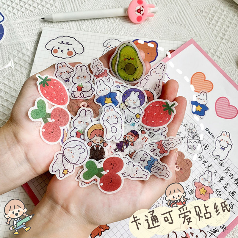 Set 40 miếng Sticker Deco Xinh Xắn