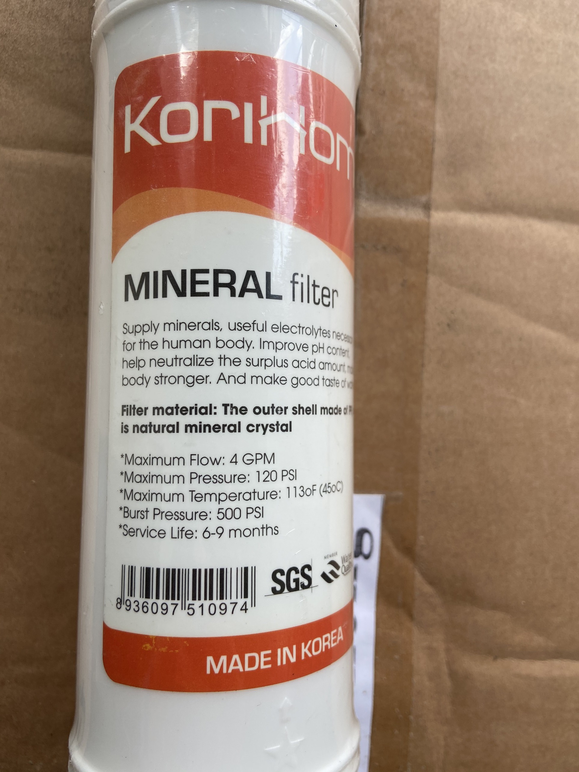 Lõi Lọc Nước Korihome - Mineral