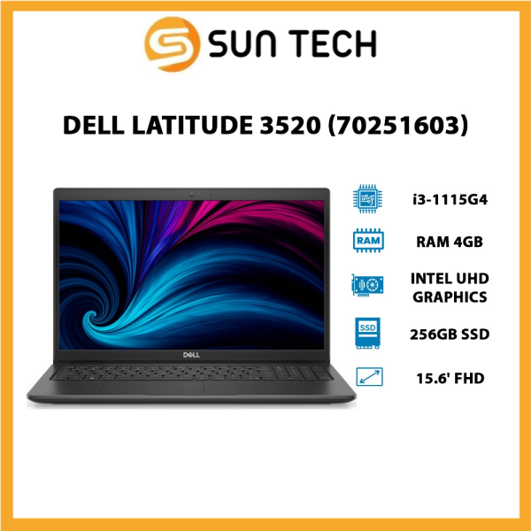 Bảng giá Laptop Dell Latitude 3520 (70251603) (i3-1115G4 | 4GB | 256GB |15.6 HD | DOS) - Hàng chính hãng Phong Vũ