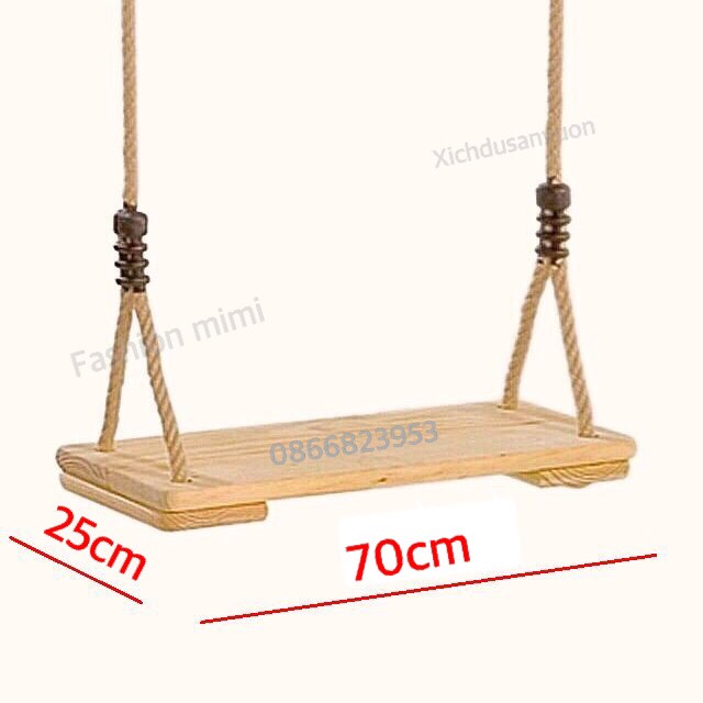 Xích đu sân vườn kích thước 70x25 cho người lớn và trẻ em chơi