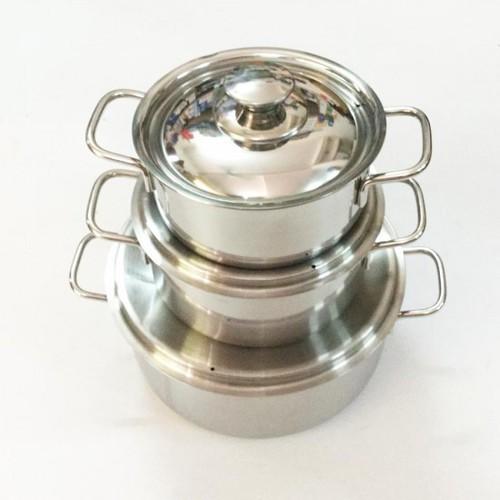 Bộ 3 Nồi INOX Sharp Dùng Được Cho Bếp Từ