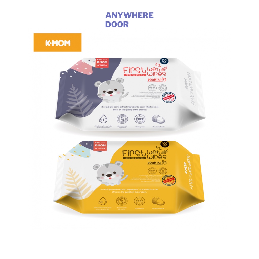Khăn ướt K Mom / Kmom cao cấp Hàn Quốc (100C)