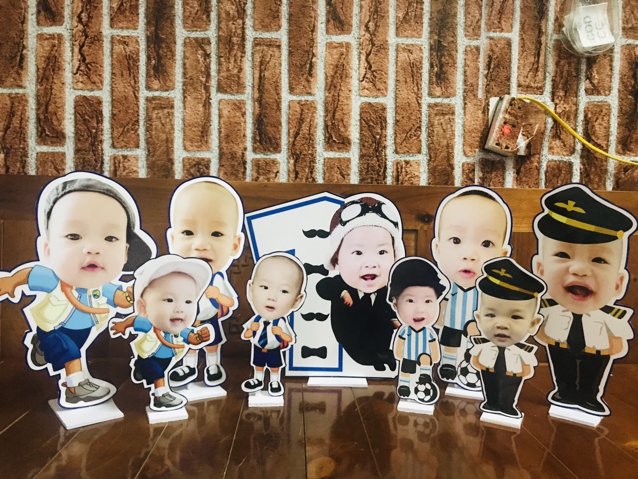 Chibi trang trí sinh nhật cho bé trai
