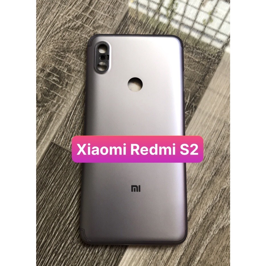 Bộ vỏ + sườn xiaomi Redmi S2 (gồm lưng,sườn,phím bấm và kính camera)