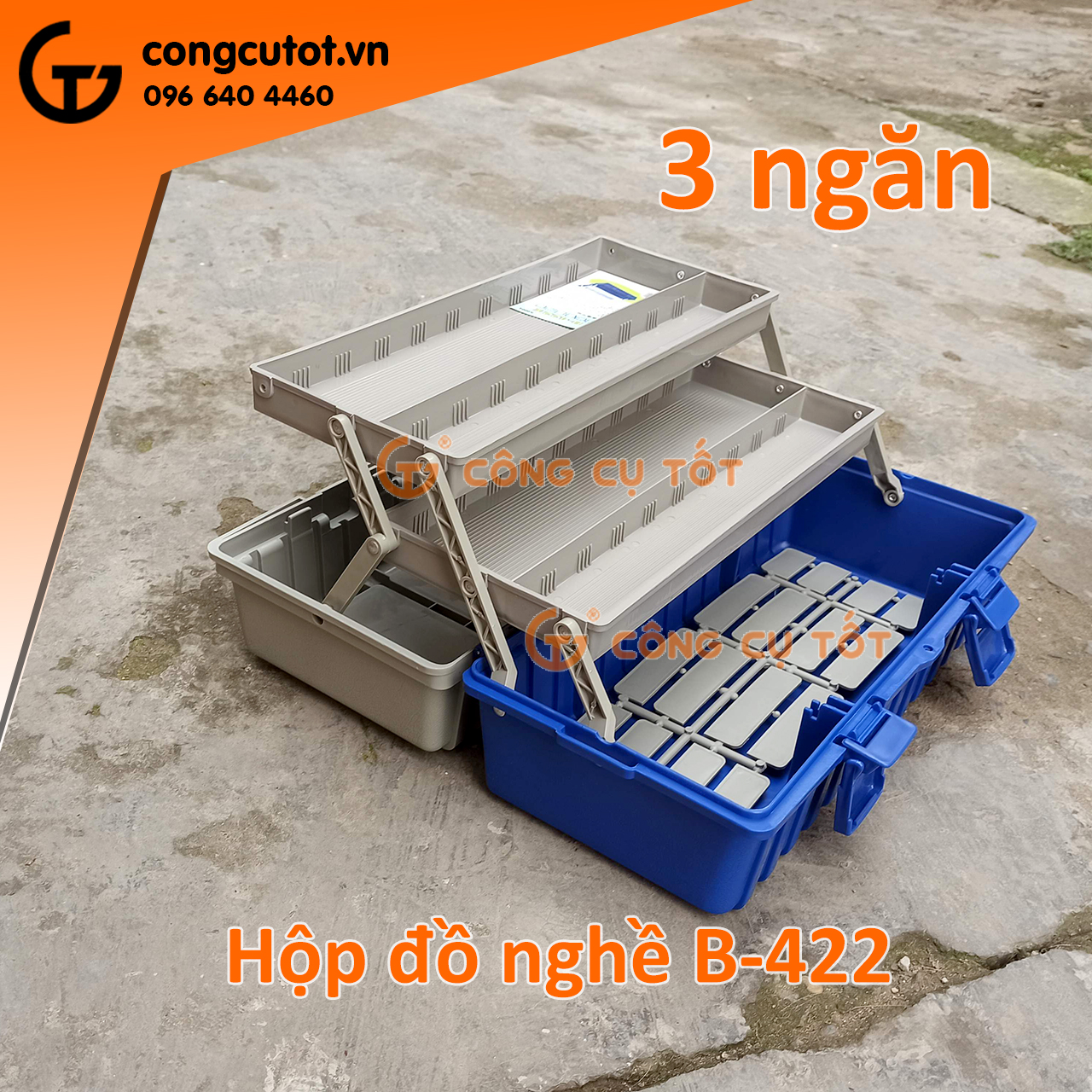 Hộp đồ nghề 3 tầng Buddy K0004 B-422